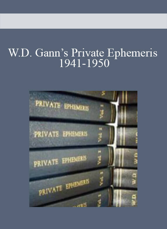 W.D. Gann’s Private Ephemeris 1941-1950