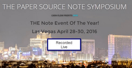 The Paper Source Note Symposium : Cash Ffow Profits 2016