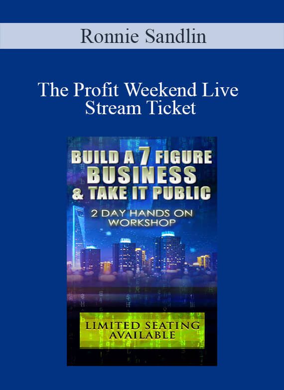 Ronnie Sandlin - The Profit Weekend Live Stream TicketRonnie Sandlin - The Profit Weekend Live Stream Ticket