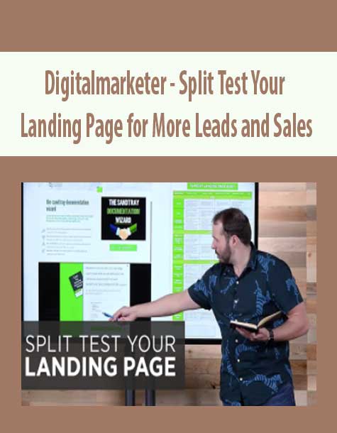 Digitalmarketer - Split Test Your Landing Page for More Leads and Sales