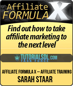 [Download Now] Sarah Staar – Affiliate Formula X – Affiliate Training