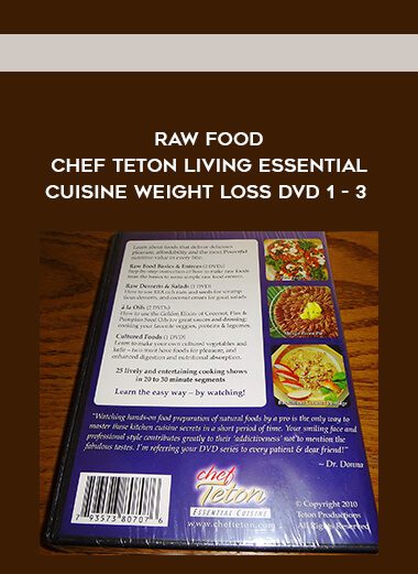 Raw Food Chef Teton Living Essential Cuisine Weight Loss DVD 1 - 3