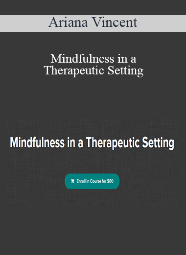 Ariana Vincent - Mindfulness in a Therapeutic Setting