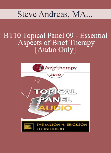 [Audio Download] BT10 Topical Panel 09 - Essential Aspects of Brief Therapy - Steve Andreas