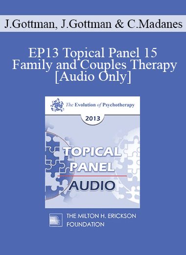 [Audio Download] EP13 Topical Panel 15 - Family and Couples Therapy - John Gottman