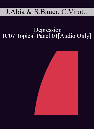 [Audio Download] IC07 Topical Panel 01 - Depression - Jorge Abia