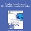 EP85 Panel 04 - Psychotherapy Research - Aaron T. Beck