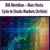 Bill Meridian – Mars Vesta Cycle in Stocks Markets (Article)