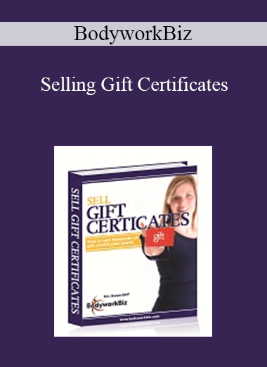 BodyworkBiz - Selling Gift Certificates