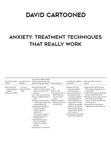 [Download Now] David Cartooned - Anxiety: Treatment Techniques that Really Work