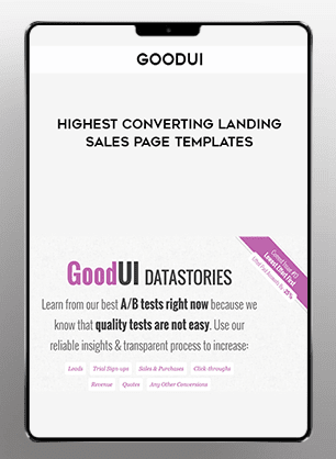 [Download Now] GoodUI - Highest Converting Landing & Sales Page Templates