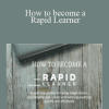 How to become a Rapid Learner - Scott Young