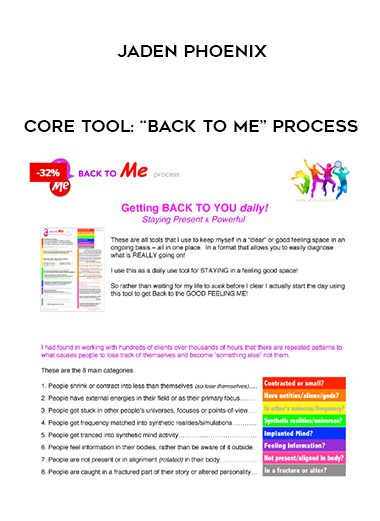 Jaden Phoenix – CORE Tool: “Back To Me” Process