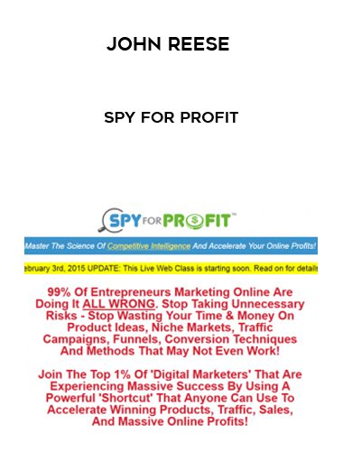 John Reese - Spy for Profit