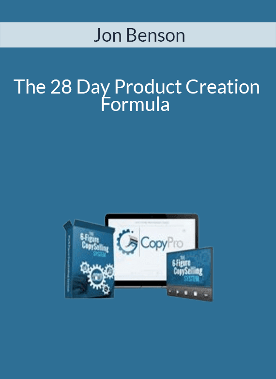 Jon Benson – The 28 Day Product Creation Formula