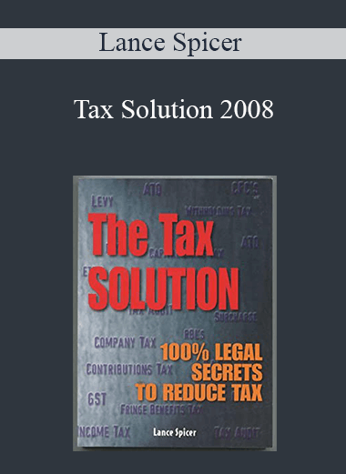 Lance Spicer - Tax Solution 2008