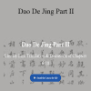 Lao Zi - Dao De Jing Part II