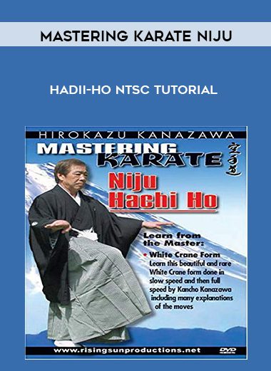 Mastering Karate Niju-Hadii-Ho NTSC TUTORIAL