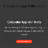 Neeraj Jaiswal - Calculator App with Unity