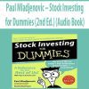 Paul Mladjenovic – Stock Investing for Dummies (2nd Ed.) (Audio Book)