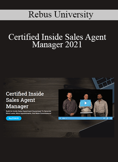 Rebus University - Certified Inside Sales Agent Manager 2021