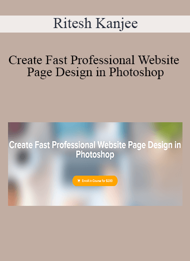 Ritesh Kanjee - Create Fast Professional Website Page Design in Photoshop