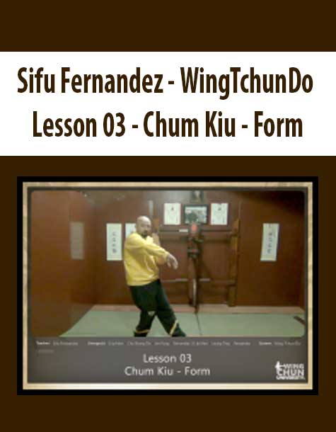 [Download Now] Sifu Fernandez - WingTchunDo - Lesson 03 - Chum Kiu - Form