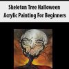 Skeleton Tree Halloween Acrylic Painting For Beginners