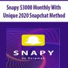 [Download Now] Snapy $3000 Monthly With Unique 2020 Snapchat Method