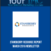 Stansberry Resource Report March 2016 Newsletter