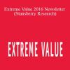 Steve Sjuggerud – Extreme Value 2016 Newsletter (Stansberry Research)