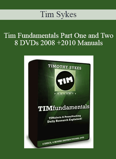 Tim Fundamentals Part One and Two - 8 DVDs 2008 +2010 Manuals - Tim Sykes