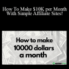 Udemy - How To Make $10K per Month With Simple Affiliate Sites!