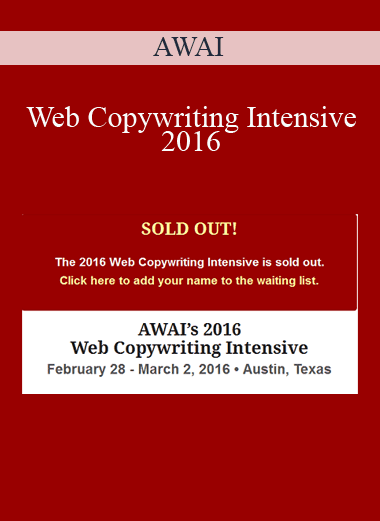 Web Copywriting Intensive 2016 - AWAI