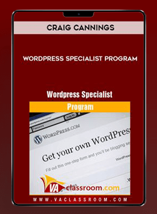 Craig Cannings - WordPress Specialist Program