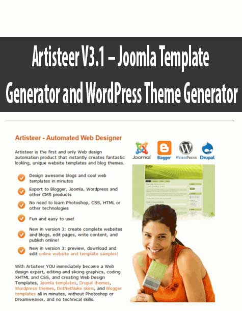 Artisteer V3.1 – Joomla Template Generator and WordPress Theme Generator