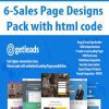 6-Sales Page Designs Pack with html code