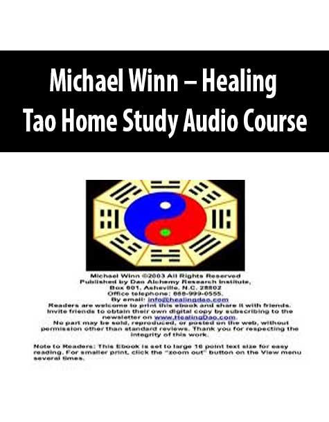 Michael Winn – Healing Tao Home Study Audio Course