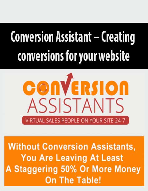 Conversion Assistant – Creating conversions for your website