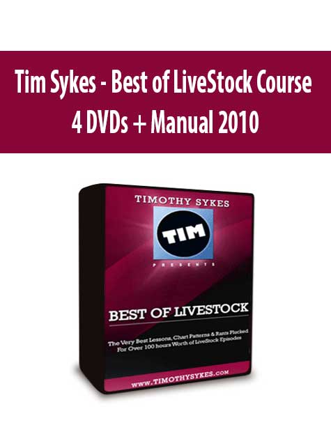 Tim Sykes - Best of LiveStock Course - 4 DVDs + Manual 2010