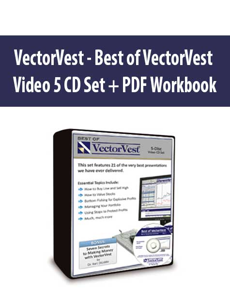 VectorVest - Best of VectorVest Video 5 CD Set + PDF Workbook