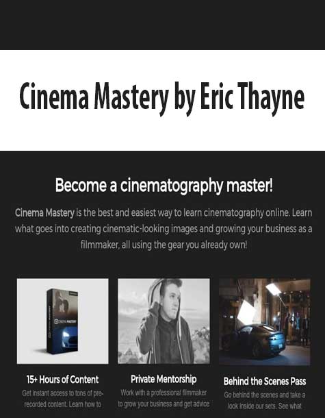 Cinema Mastery by Eric Thayne