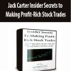 Jack Carter Insider Secrets to Making Profit-Rich Stock Trades - 1 DVD