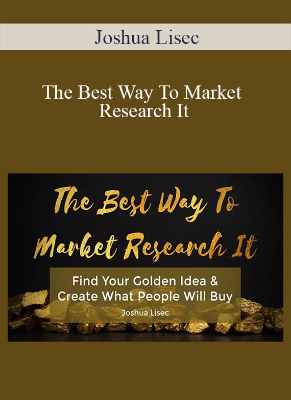 Joshua Lisec - The Best Way To Market Research It