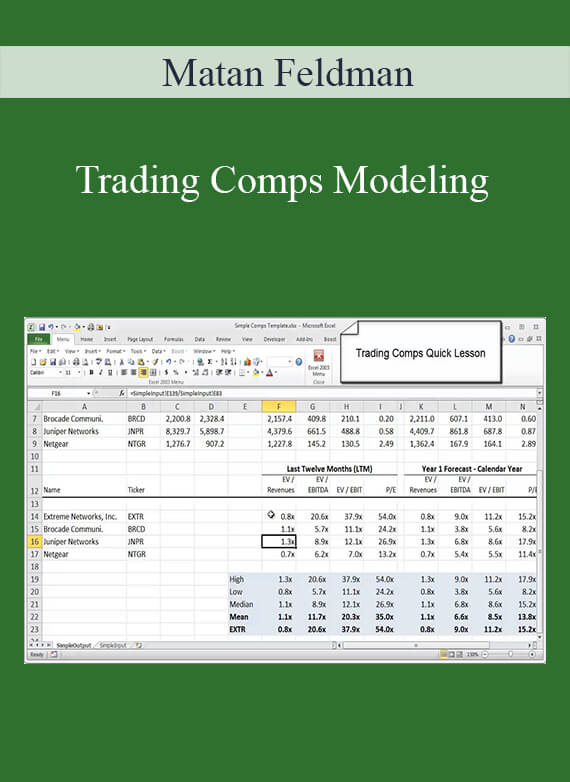 Matan Feldman - Trading Comps Modeling