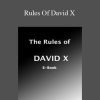 David X - Rules Of David X