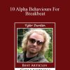 Tyler Durden - 10 Alpha Behaviours For Breakbeat