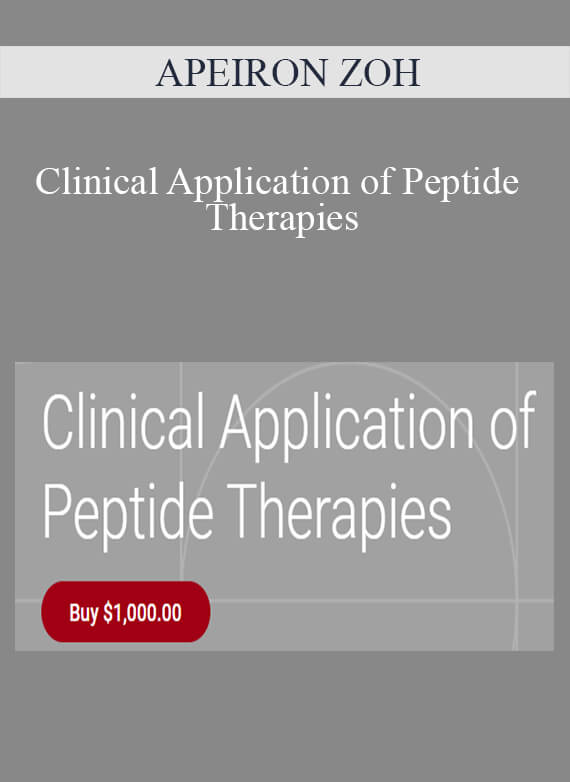 APEIRON ZOH - Clinical Application of Peptide Therapies