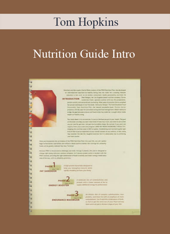 Tom Hopkins - Nutrition Guide Intro