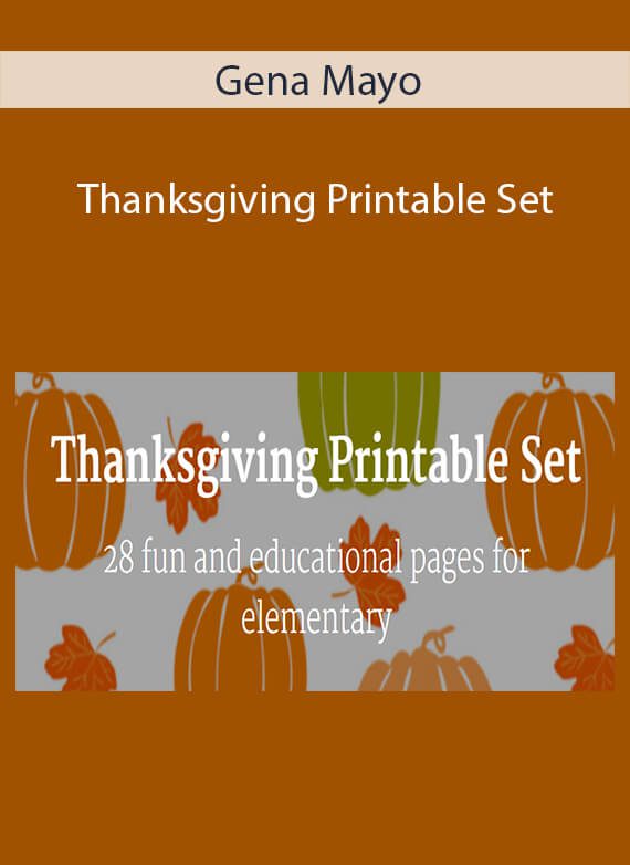 Gena Mayo - Thanksgiving Printable Set